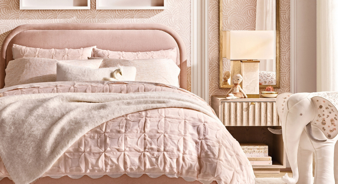 Appliquéd Petals Voile Bedding Collection