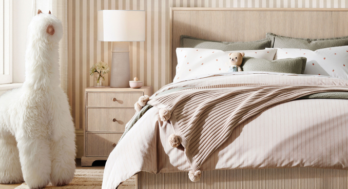 Yarn-Dyed Turkish Cotton Pinstripe Bedding Collection