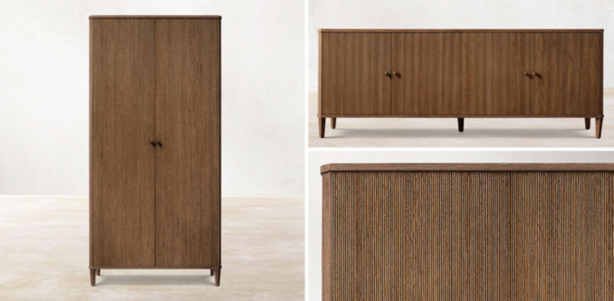 Delphine Reeded Cabinet Collection
