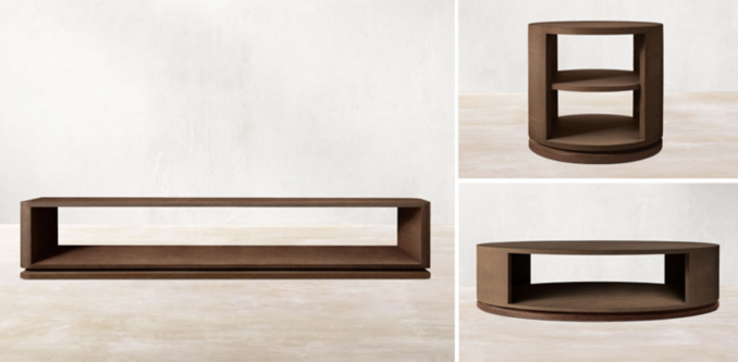 Ligné Shagreen Open Coffee Table Collection