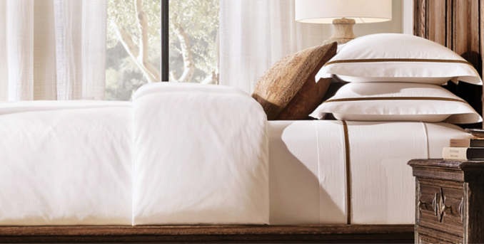 Italian Pleated Percale Bedding Collection