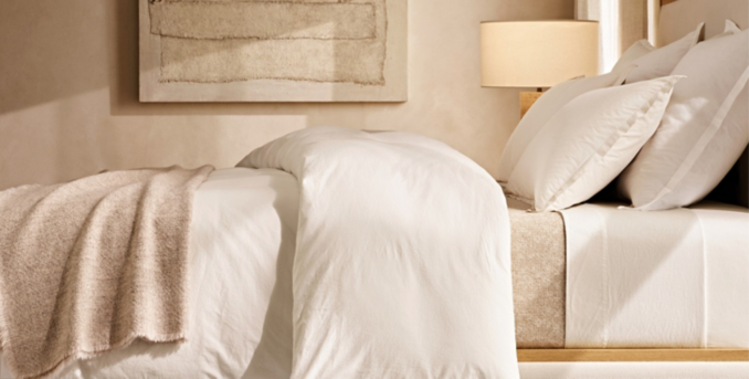 Italian Washed Percale Bedding Collection