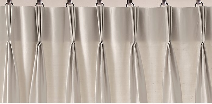 3 Fold French Pleat Drapery Restoration Hardware