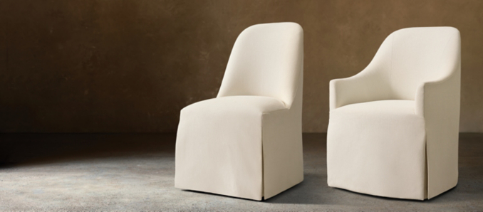 Sabine Skirted Dining Chair Collection