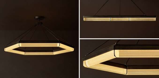 Pleated Crystal Lighting Collection