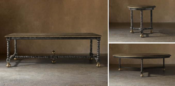 Baldacchino Brass Coffee Table Collection