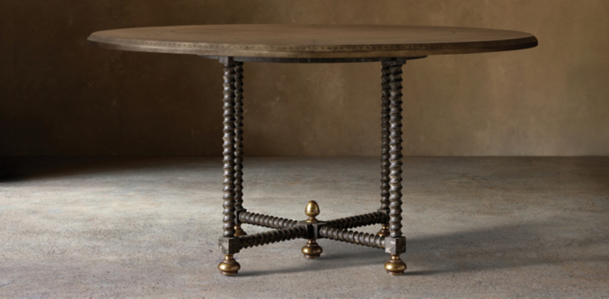 Baldacchino Brass Dining Table Collection