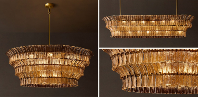 Romano Smoke Glass Lighting Collection