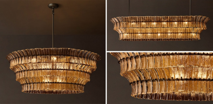 Romano Smoke Glass Lighting Collection