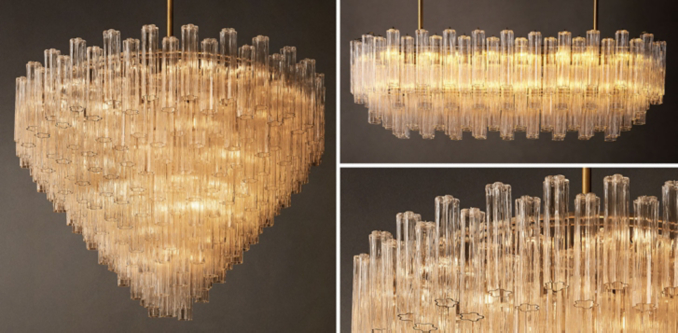 Tronchi Clear Glass Lighting Collection