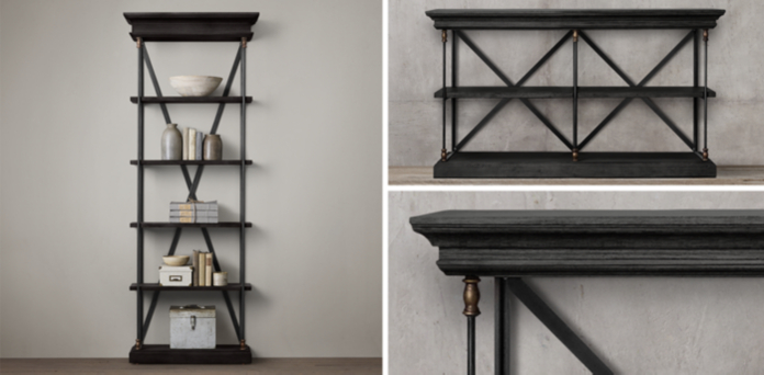 Parisian Cornice Collection Black Oak Drifted Rh