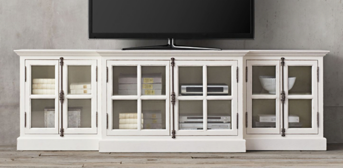 French Casement Collection Distressed White Rh