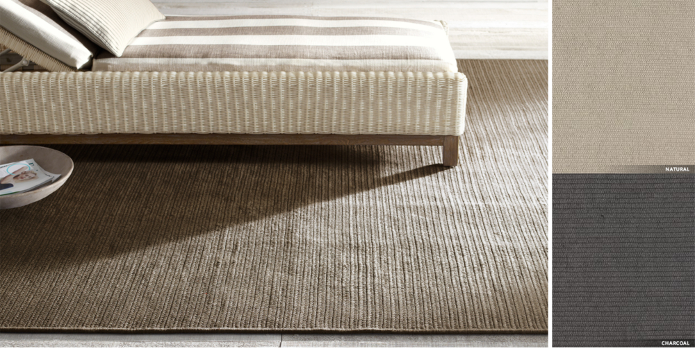 Perennials® Pinstripe Outdoor Rug Collection | RH