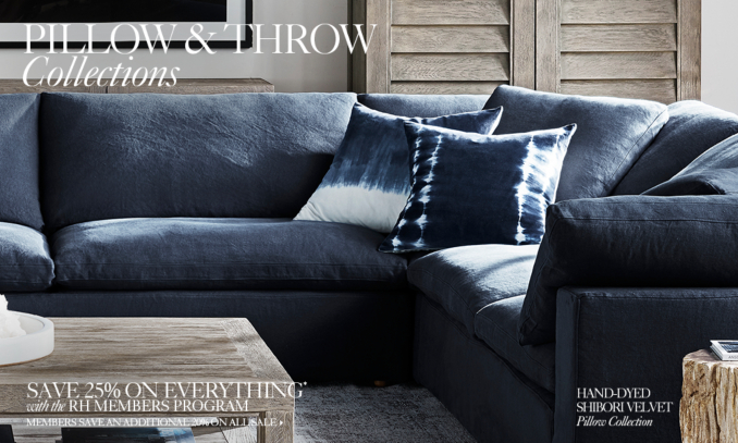 All Pillow & Throw Collections RH