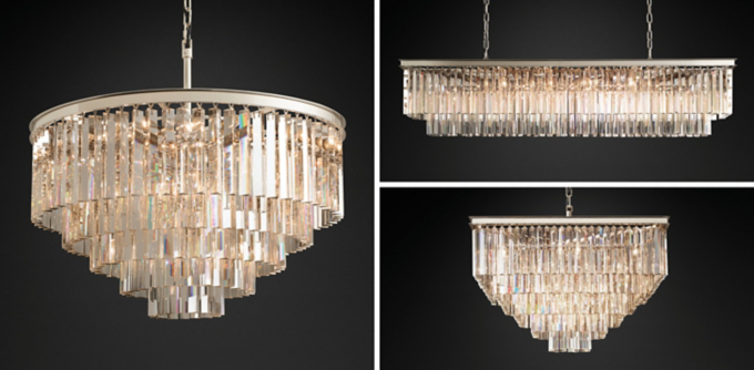 Restoration hardware modern store chandelier