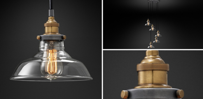 20th C Factory Filament Barn Pendant Collection Rh