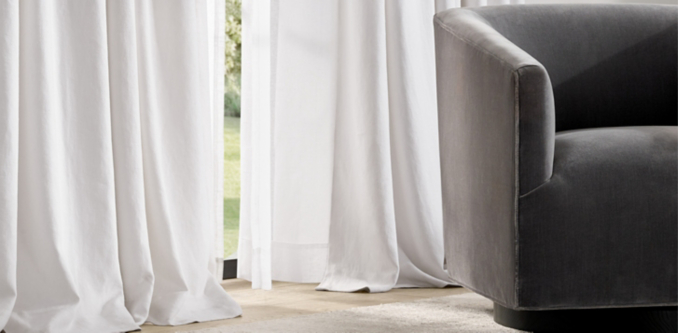 Washed Belgian Flax Linen Drapery Collection