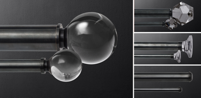 Bayonne Solid Brass & Crystal Collection