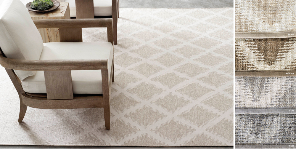 Perennials® Pinstripe Outdoor Rug Collection | RH