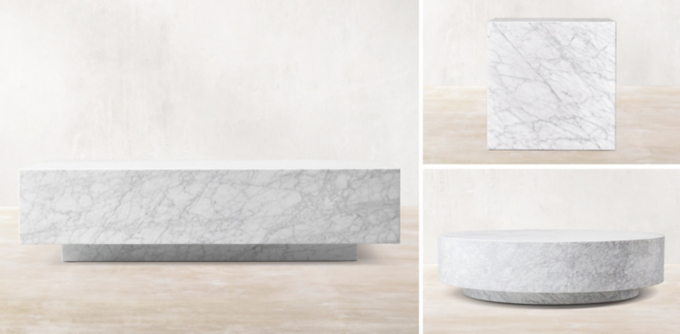 Marble Plinth Coffee Table Collection