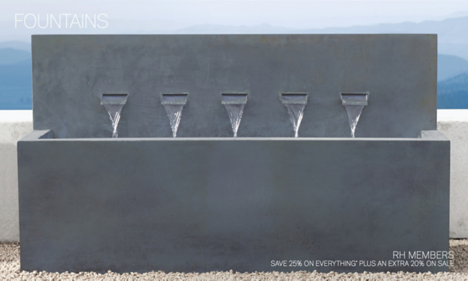 Series of small fountains outside a modern office building in downtown  Dallas, Texas Stock Photo - Alamy