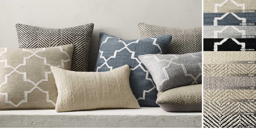 Moroccan Tile Flatweave And Ceta Pillow Cover Collection Rh