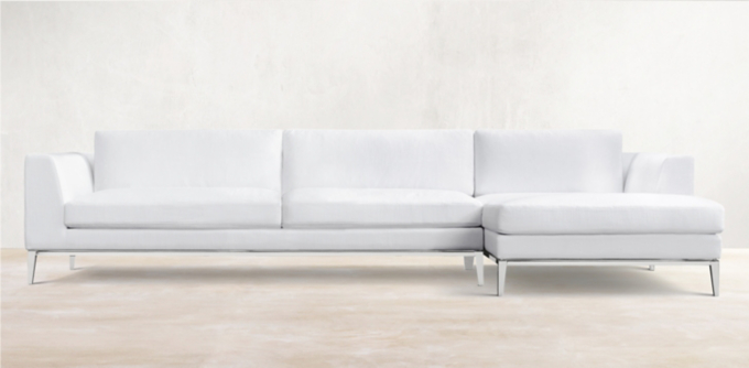 Italia Taper Arm - Metal Base Sectionals