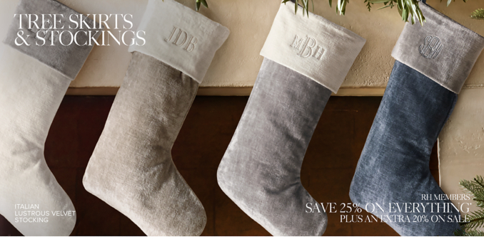 Tree Skirts & Stockings RH