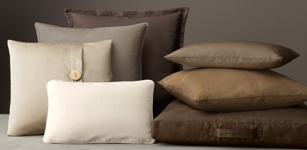 Custom Thai Silk Solid Pillow Cover Collection Rh Modern