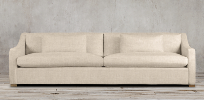  Restoration Hardware Belgian Linen Sofa Pee Maxwell Rh 