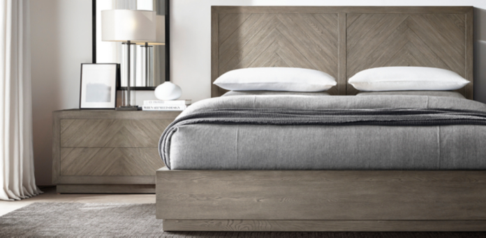 Herringbone Bedroom Collection Weathered Grey Oak Rh