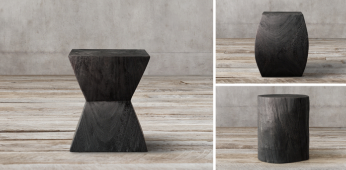 Suar Wood Stool Rh