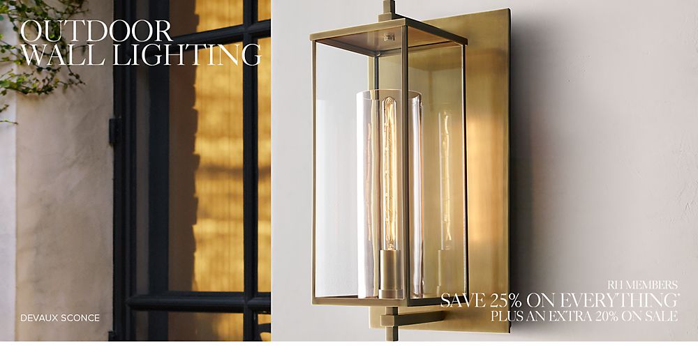 Outdoor | RH Outdoor | RH on Outdoor Sconces Restoration Hardware id=42434