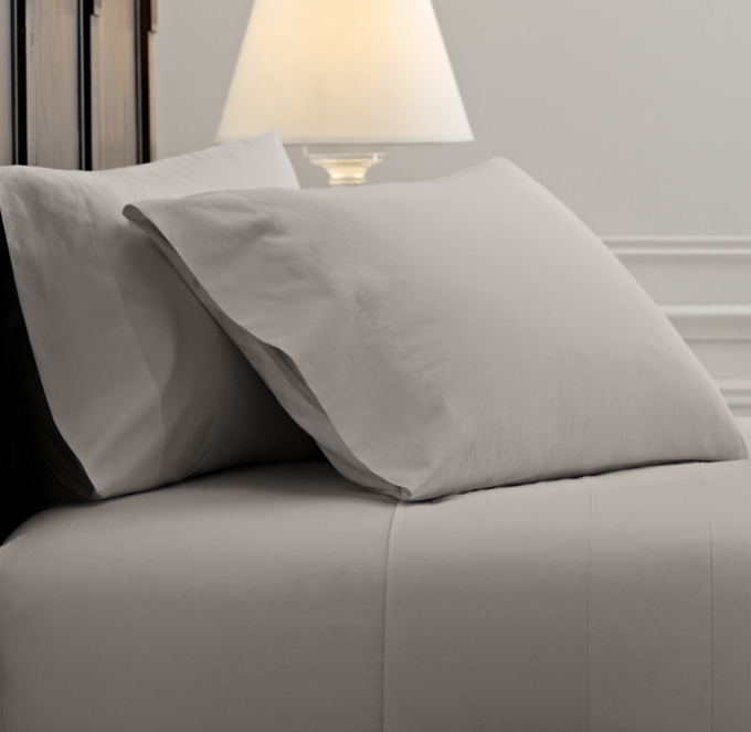 Italian Ultra-Soft 464-Thread-Count Percale Sheet Set