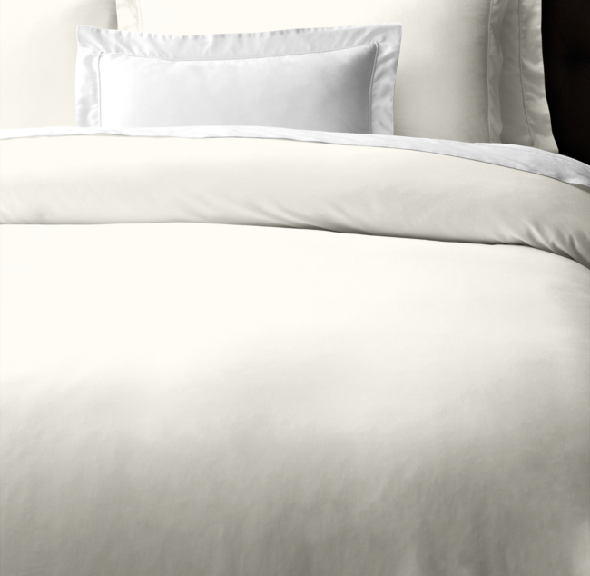 Italian RH King Vintage-Washed 600-Thread-Count Sateen Duvet Cover