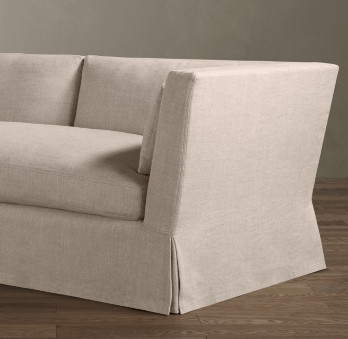 Shown in Sand Belgian Linen.