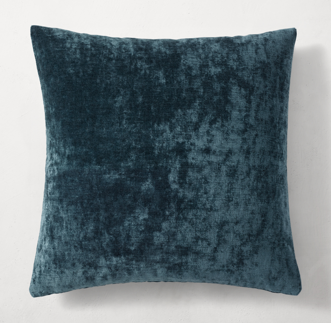 Italian Lustrous Velvet Pillow Cover Square