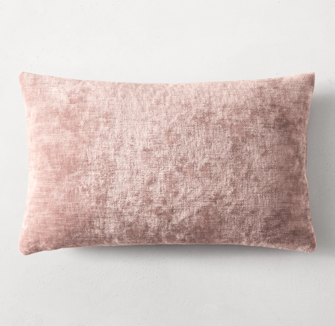 Italian Lustrous Velvet Pillow Cover Lumbar