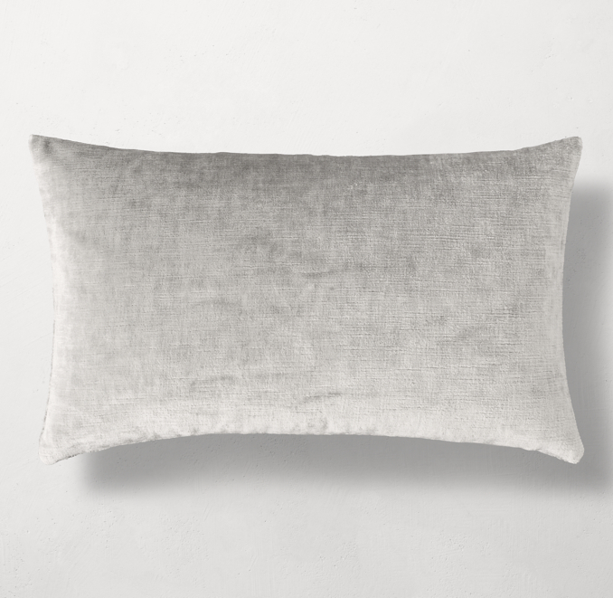 Italian Lustrous Velvet Pillow Cover Lumbar