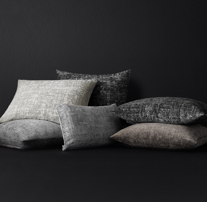 Italian Mottled Chenille Pillow Cover