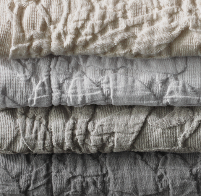 Botanical Matelassé Washed Coverlet Swatch