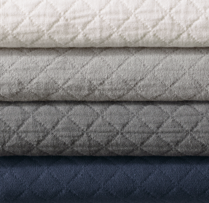 VintageWashed Diamond Matelassé Coverlet Swatch