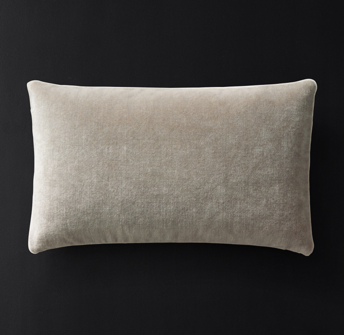 Mohair Velvet Pillow Cover Lumbar