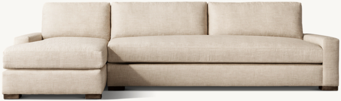 Maxwell Left-Arm Sofa-Chaise Bench-Seat Sectional