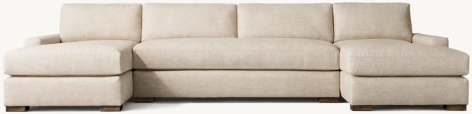 Maxwell U-Chaise Bench-Seat Sectional
