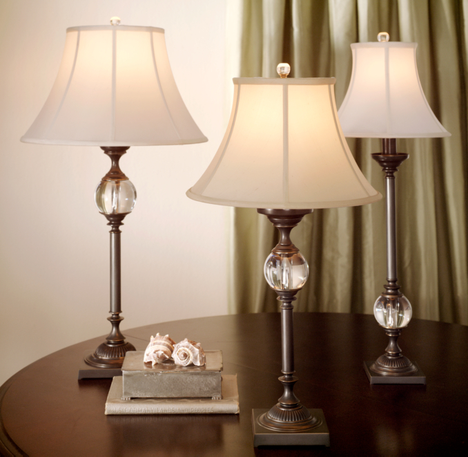 Crystal Ball Buffet Lamp