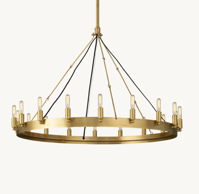 Camino Vintage Filament Round Chandelier 38\"