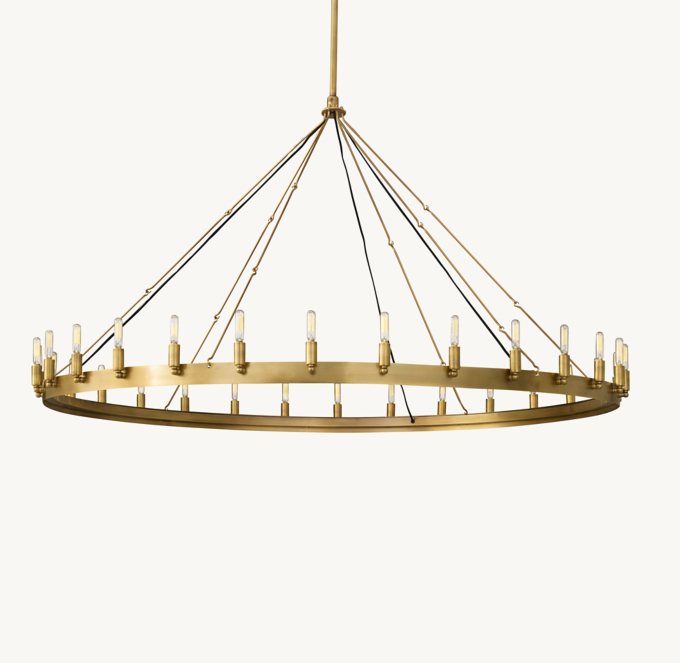Camino Vintage Filament Round Chandelier 63\"