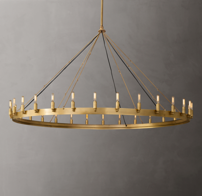 Camino Vintage Filament Round Chandelier 63\"