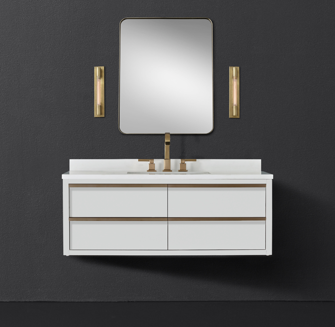 Bezier Single ExtraWide Floating Vanity
